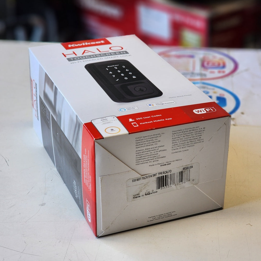 HALO Matte Black Touchscreen WiFi Keypad Electronic HALO Matte Black Touchscreen WiFi Keypad Electronic